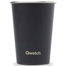 Einwandiger Becher, Edelstahl, Mattschwarz, 300 Ml - Qwetch,