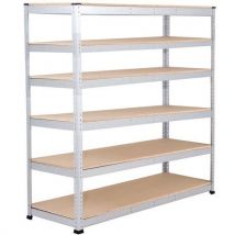 Rayonnage Manutan Rapid 1 2440x2440x610 6 Tab Agglo Zingué,