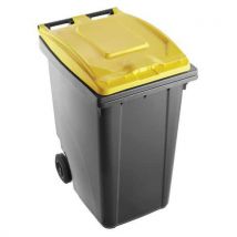 Container 360 L - Graues Gehäuse Und Gelber Deckel,