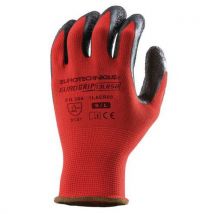 10 Paare Schwarze Nylon-handschuhe Mit Latex-beschichtung Größe 9,