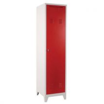 Vestiaire Monobloc Largeur Xl L500xp550xh2050 Gris Rouge,