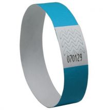 500 Pièces 500 Bracelets Indéchirables En Papier Tyvek Bleu,