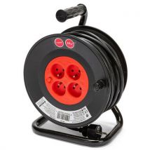 Velamp - Enrouleur Bricolage, 4 Prises, H05vv-f3g1.5mm2, 25m , Nf,ce,