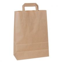 250 Pièces Sac En Papier Kraft Col.:marron H:35 Cm,