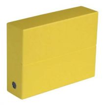 5 Pièces Boîte De Classement Carton - Dos Largeur 9 Cm Jaune,