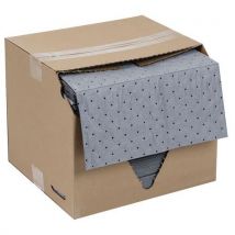 100 Pièces Absorbant Universel Feuilles Gris,