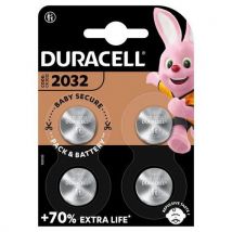 Pile Bouton Lithium 2032 - Pack De 4 - Duracell,