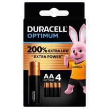 4 Pièces Duracell Optimum Aa X4,