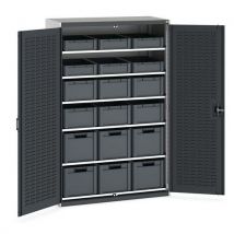 Rangement Avec Bacs - 2000x1300mm - Anthracite,