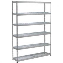 Rayonnage Rapid 1 2440x1525x455 6 Tab Grillagée Zingué,