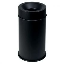 Medial - Corbeille Noir Anti-feu Avec Couvercle 50l