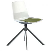 Quadrifoglio - Chaise En Coque Clue Pied Pivotant Métal