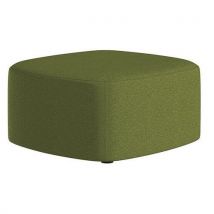 Quadrifoglio - Grand Pouf Abbey Tissu Vert,