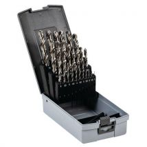 Coffret 25 Forets Cylindriques Hss Taillés Meulés,