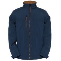 Veste De Travail Ag Softshell Jacket Bleu Eclypse Cat Xxl,