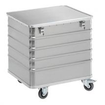 Gmohling - Chariot Conteneur En Aluminium - Capacité De 223 L À 656 L