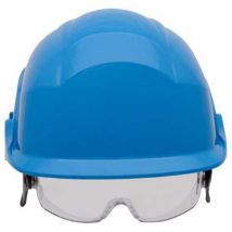 Casque Non Ventilé Spectrumcore Crémaillère Porte-badge Bleu,