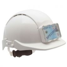 Casque Ventilé Concept Core À Glissière Porte Badge - Blanc,
