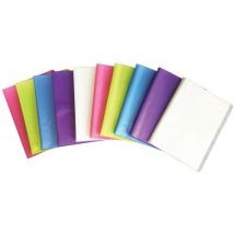 Elami - Schutzmappe Mit 80 Dokumentenhüllen Im A4-format Aus Polypropylen In Verschiedenen Farben - 10 Stück