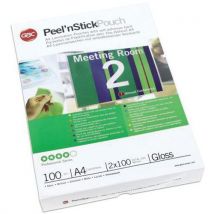 100 Stücke Laminierfolien Gbc Peel'nstick A4, 2 X 100 Μ,