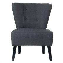 Sessel Brighton Fuß Schwarz Sitz Anthrazit,