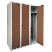 Armoire Séchante Industrie Salissante,3 Colonnes À Moraillon,