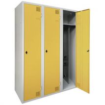 Trockenschrank Schmut. Ind. - 3 Säulen - Mit Vorhängeschloss,