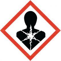 Schild Gesundheitsgefahr, Selbstkleb. - 6 Pro Bogen - 57 Mm, - Manutan