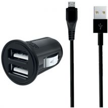 Chargeur Allume-cigare Usb + Câble Micro Usb - Moxie,