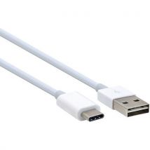 Câble Data Usb-a 2.0 Réversible Vers Usb Type-c Blanc Moxie,