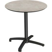 Table De Bistrot Pliable X Cross Moonstone Ø70 Cm,