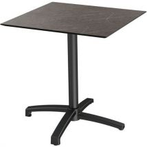 Table De Bistrot Pliable X Cross Midnight Marble 70x70 Cm,