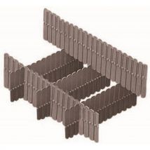 Lot de 10 - Séparateur À Découper Gris Hauteur 45 Mm, -Manutan Expert