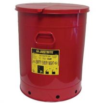 Poubelle Pour Déchets Huileux - Rouge 80l,