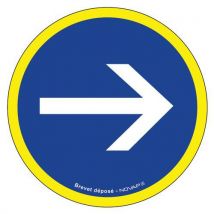 Schild Vorgeschriebene Fahrtrichtung - 30 Cm,