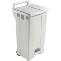 Poubelle Derby Avec Pédale, Couvercle Et 2 Roues - 2x45l,