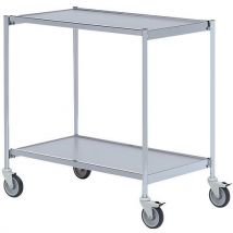 Helge Nyberg - Table Roulante Gris - 2 Plateaux - Capacité 150 Kg