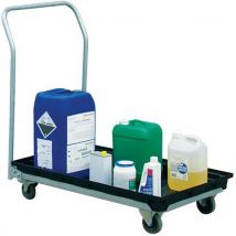 Cemo - Chariot De Rétention Avec Bac Plat 30 L