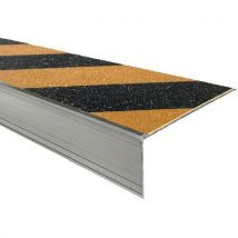 2 Stücke Treppenkante, 100 Mm, Photolum., Ohne Bohr. - L. 3000 Mm, - Wattelez