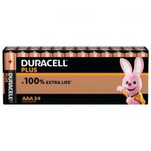 24 Pièces Duracell Plus 100% Aaa - 24 Unités,