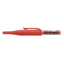 Marqueur À Tête Longue Long Nib - Rouge,