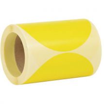 500 Pièces Pastille Adhésive Amovible En Rouleau Ø150mm Jaune, - Manutan Expert