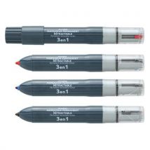 Marqueur Permanent 3 Couleurs Pointe Rechargeable -juvenilia,
