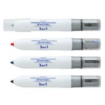Juvenilia - Marqueur Effaçable À Sec 3 Couleurs Pointe Rechargeable,
