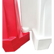 5 Stücke Fahrbahnteiler - 5 Stück - Weiß - Manutan Expert, - Manutan Expert