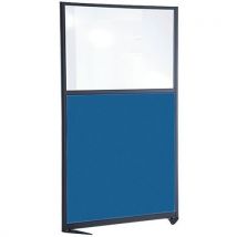 Ligne M - Cloison De Sép Acous Sur All. 1700x1000 Mm Bleu + Tab Blanc,