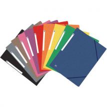 Elba - Dokumentenmappe Mit 3 Klappen Und Haltegummis A4 Topfile - Manila-karton - Verschiedene Farben