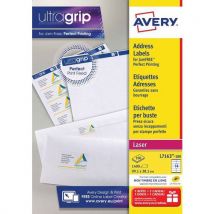 Avery - Adressetiketten Ultragrip - Für Laserdruck