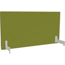 Clen - Adema+ Ecran Poste Double L160 Cm Acier Blanc/tissu Fougère,