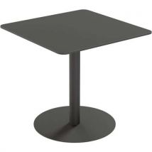 Table D'extérieur Cross Carrée 80x80cm H75cm - Plateau Noir,